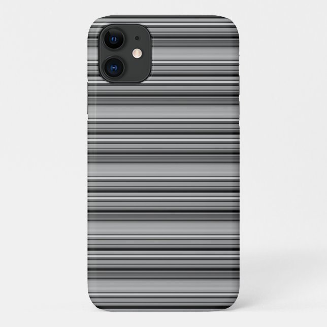 Coques Case-Mate iPhone Jolies rayures noir gris  (Dos)