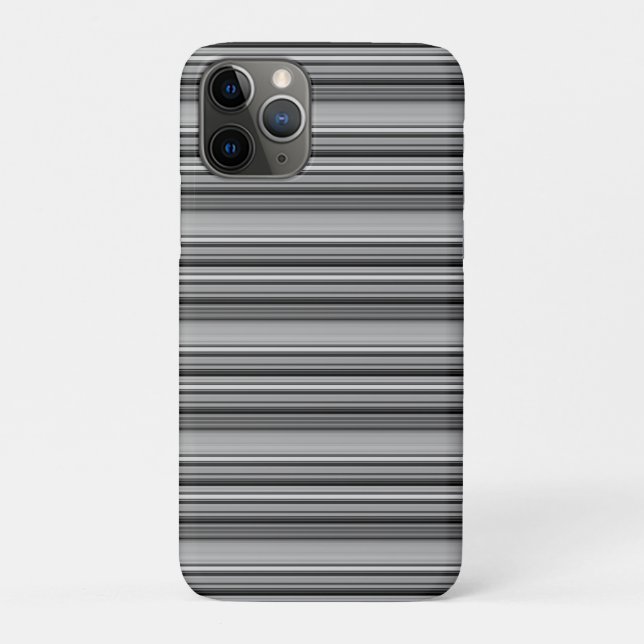 Coques Case-Mate iPhone Jolies rayures noir gris  (Dos)