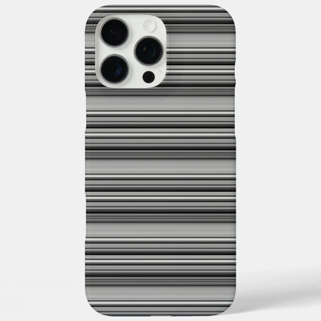 Coques Case-Mate iPhone Jolies rayures noir gris  (Verso)