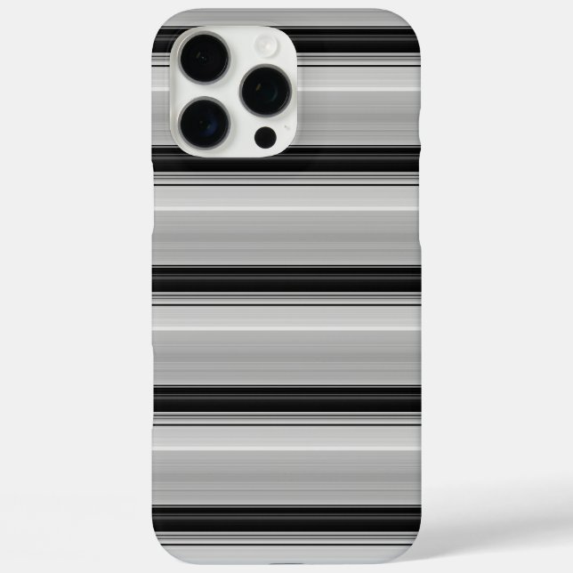 Coques Case-Mate iPhone Jolies rayures noir gris (Verso)