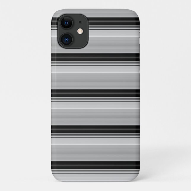 Coques Case-Mate iPhone Jolies rayures noir gris (Dos)