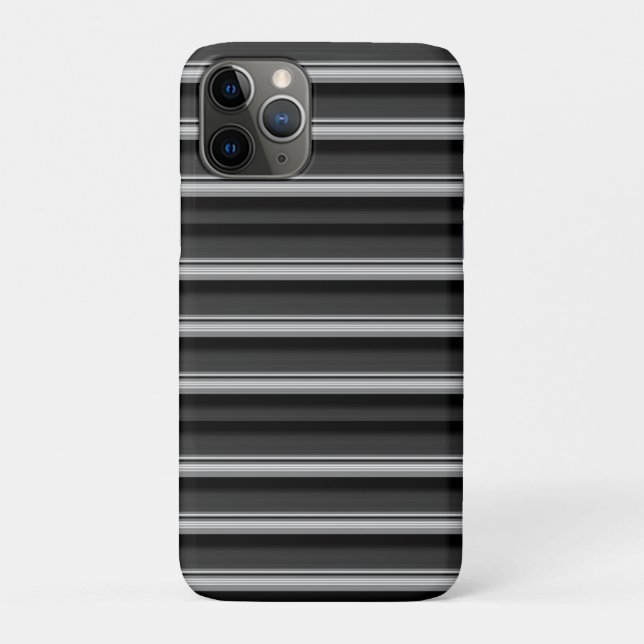Coques Case-Mate iPhone Jolies rayures noir gris (Dos)