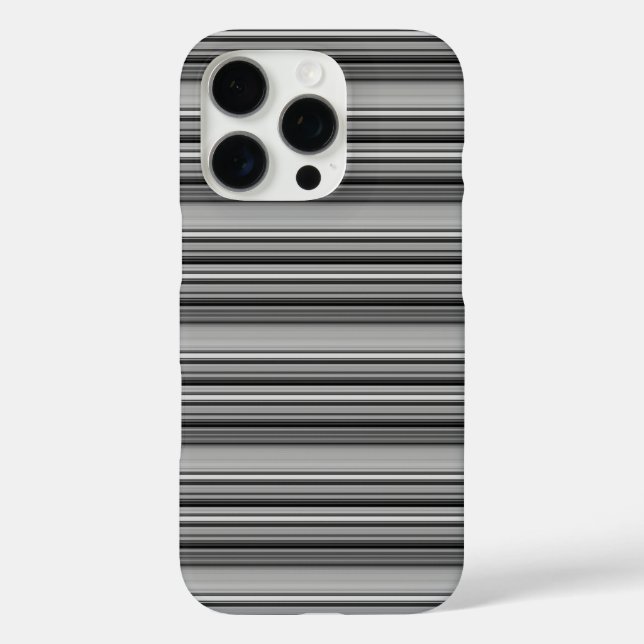Coques Case-Mate iPhone Jolies rayures noir gris  (Verso)