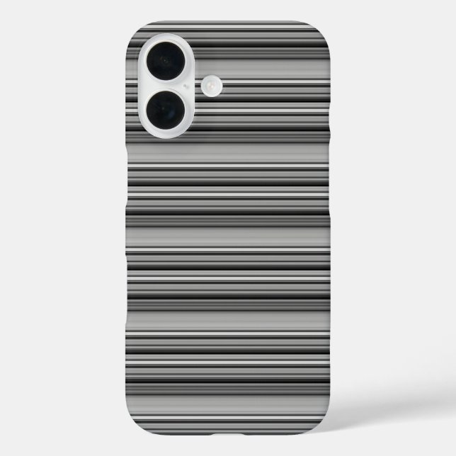 Coques Case-Mate iPhone Jolies rayures noir gris  (Verso)