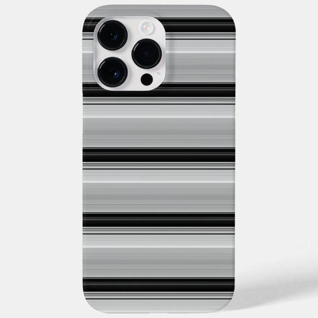 Coques Case-Mate iPhone Jolies rayures noir gris (Verso)