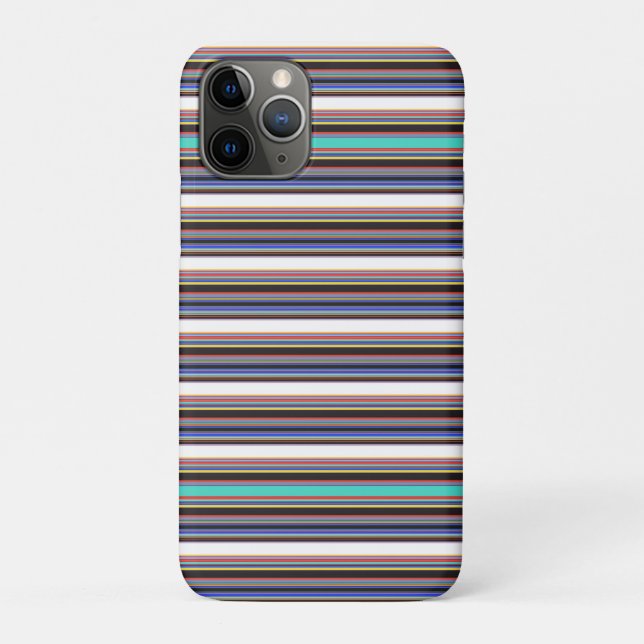 Coques Case-Mate iPhone Jolies rayures noires bleues (Dos)