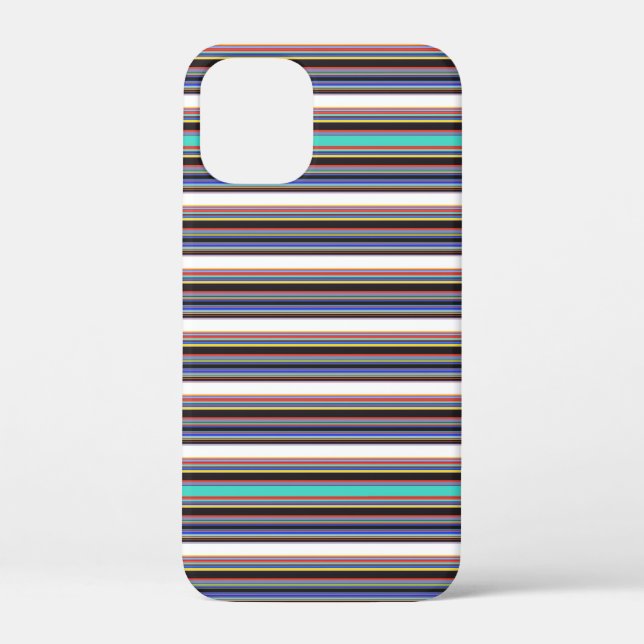 Coques Case-Mate iPhone Jolies rayures noires bleues (Verso)
