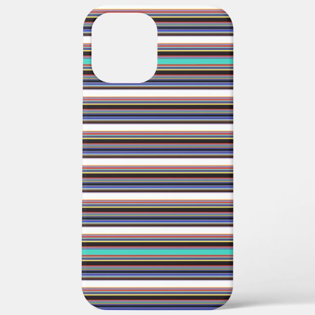 Coques Case-Mate iPhone Jolies rayures noires bleues (Verso)
