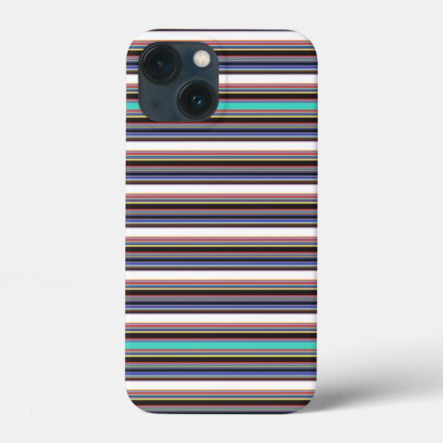 Coques Case-Mate iPhone Jolies rayures noires bleues (Verso)
