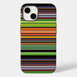 Coque Case-Mate iPhone Jolies rayures noires colorées