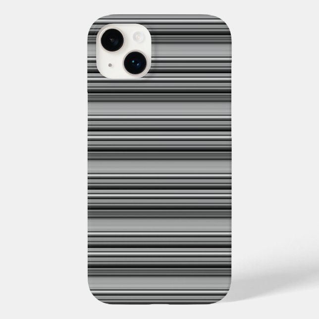 Coques Case-Mate iPhone Jolies rayures noires grises  (Verso)