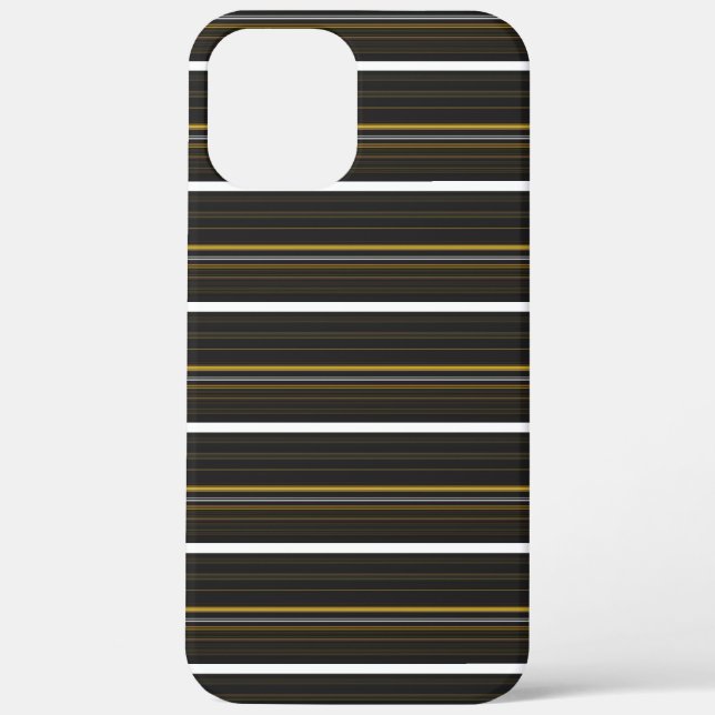 Coques Case-Mate iPhone Jolies rayures noires jaunes  (Verso)