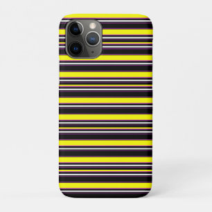 Case-Mate iPhone Case Jolies rayures noires jaunes