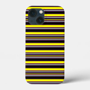 Case-Mate iPhone Case Jolies rayures noires jaunes
