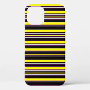 Case-Mate iPhone Case Jolies rayures noires jaunes