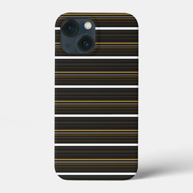 Coques Case-Mate iPhone Jolies rayures noires jaunes  (Verso)