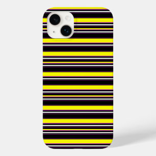 Coque Case-Mate iPhone Jolies rayures noires jaunes