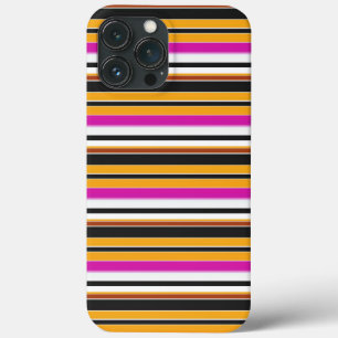 Case-Mate iPhone Case Jolies rayures noires orange