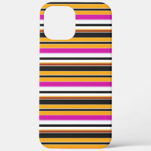 Case-Mate iPhone Case Jolies rayures noires orange