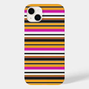 Coque Case-Mate iPhone Jolies rayures noires orange