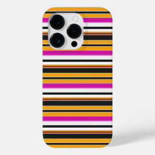 Coque Case-Mate iPhone Jolies rayures noires orange