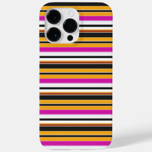 Coque Case-Mate iPhone Jolies rayures noires orange