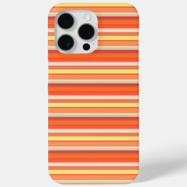 Coques Case-Mate iPhone Jolies rayures orange rouge (Verso)