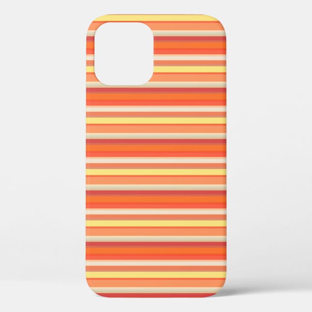 Coques Case-Mate iPhone Jolies rayures orange rouge (Verso)