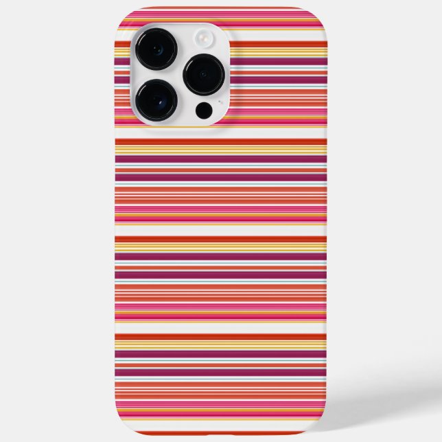 Coques Case-Mate iPhone Jolies rayures roses marron (Verso)
