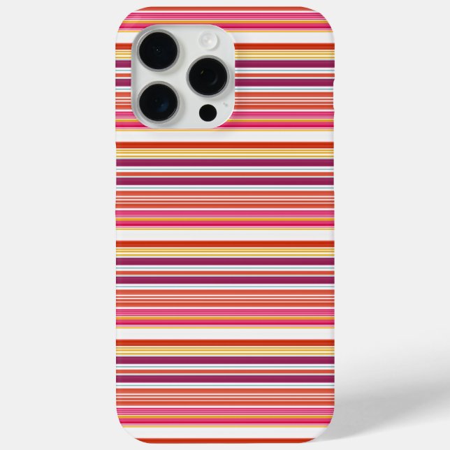 Coques Case-Mate iPhone Jolies rayures roses marron (Verso)