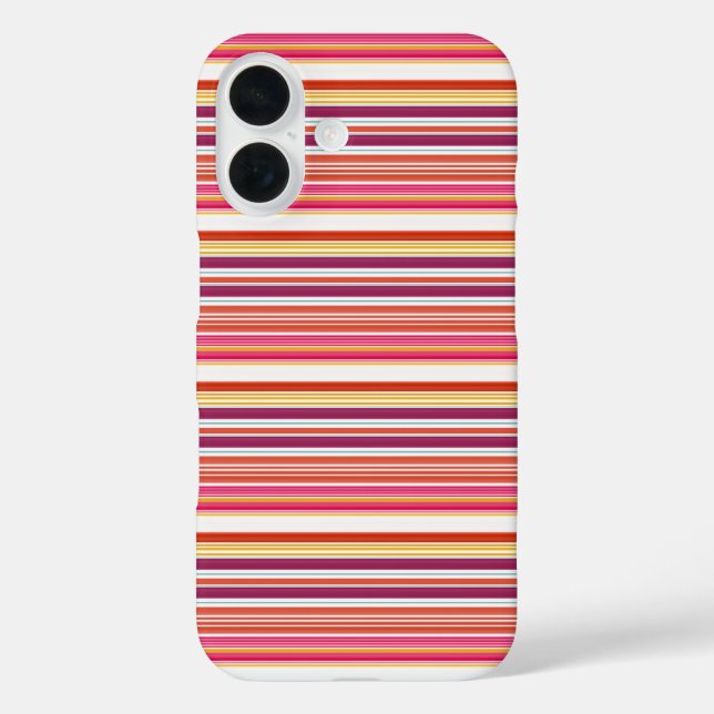 Coques Case-Mate iPhone Jolies rayures roses marron (Verso)
