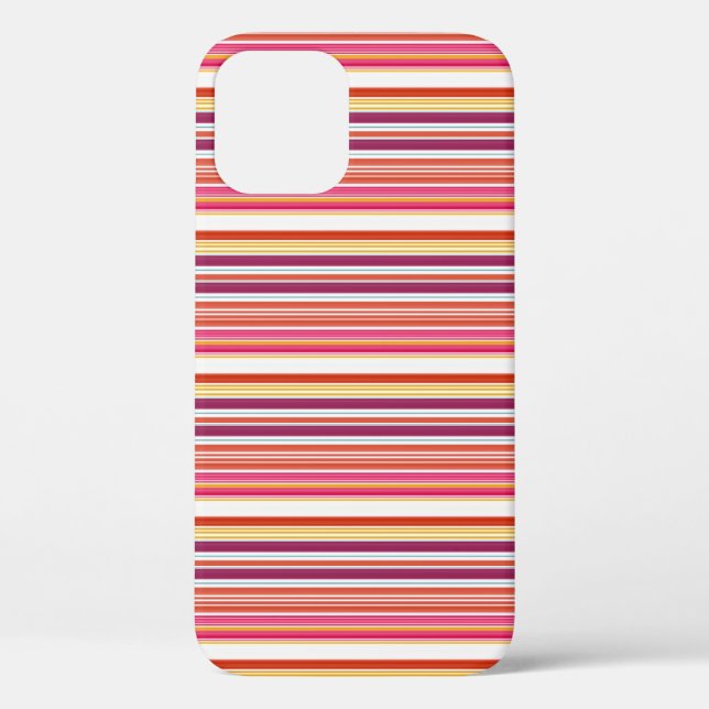 Coques Case-Mate iPhone Jolies rayures roses marron (Verso)
