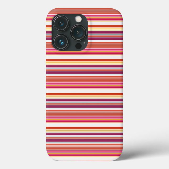 Coques Case-Mate iPhone Jolies rayures roses marron (Verso)