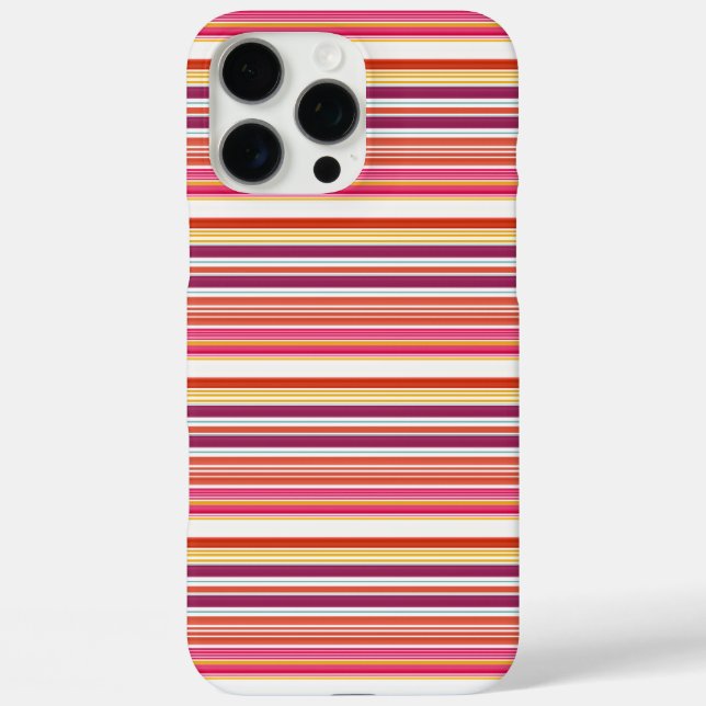 Coques Case-Mate iPhone Jolies rayures roses marron (Verso)