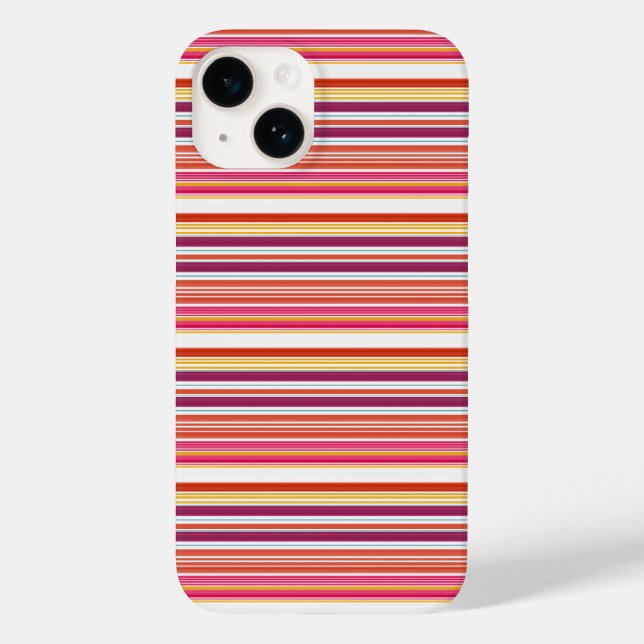Coques Case-Mate iPhone Jolies rayures roses marron (Verso)
