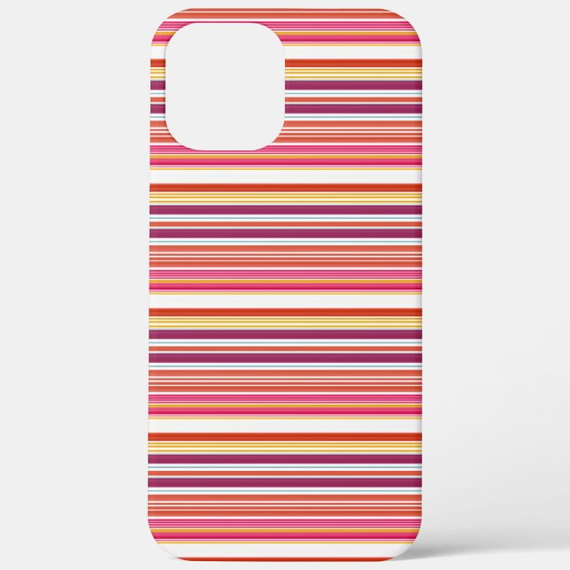 Coques Case-Mate iPhone Jolies rayures roses marron (Verso)