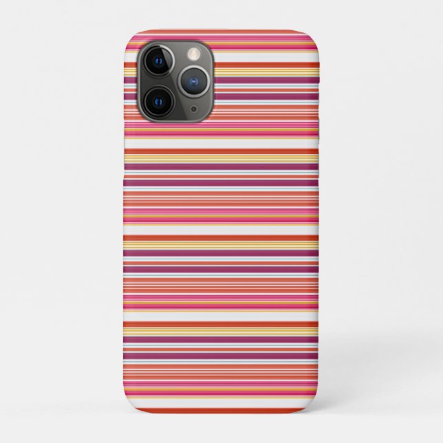 Coques Case-Mate iPhone Jolies rayures roses marron (Dos)