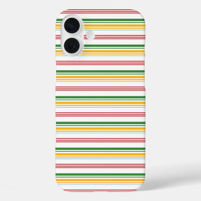 Coques Case-Mate iPhone Jolies rayures vert jaune (Verso)