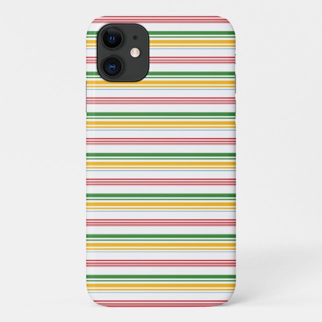 Coques Case-Mate iPhone Jolies rayures vert jaune (Dos)