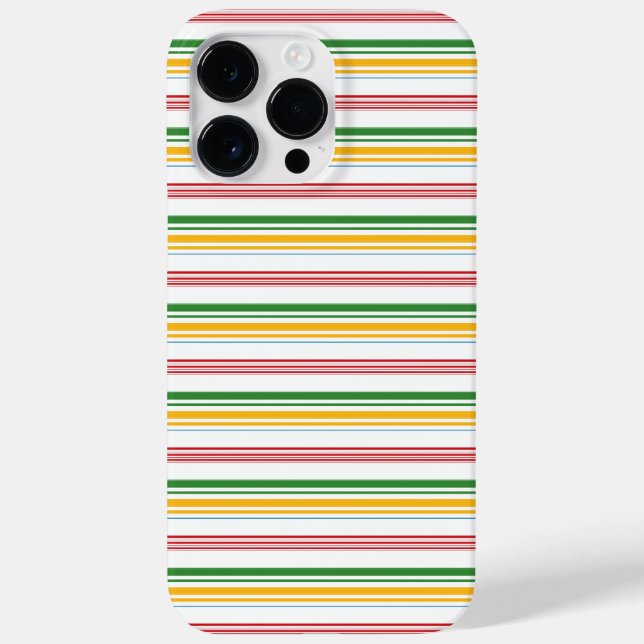 Coques Case-Mate iPhone Jolies rayures vert jaune (Verso)