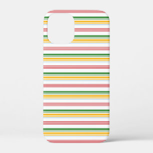 Case-Mate iPhone Case Jolies rayures vert jaune