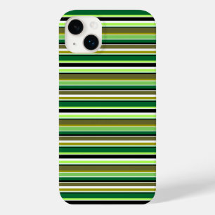 Coque Case-Mate iPhone Jolies rayures vertes blanches
