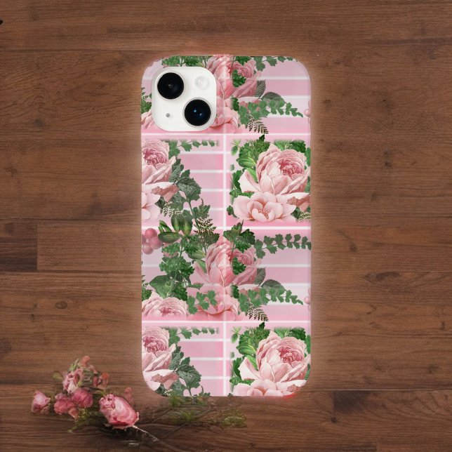 Coques Case-Mate iPhone Jolies roses roses rose en rose Motif graphique (Créateur téléchargé)