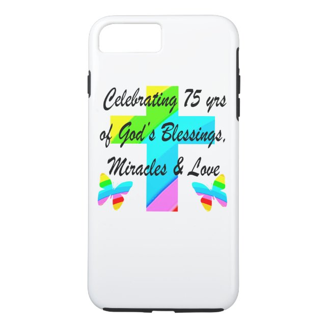 COQUES Case-Mate iPhone JOLIMENT PERSONNALISÉ 75E ANNIVERSAIRE CONCEPTION (Dos)