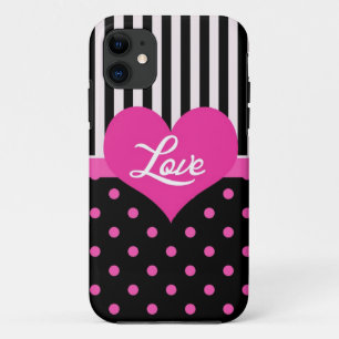 Coque Case-Mate Pour iPhone Jolis, doux, élégants pois roses