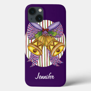 Case-Mate iPhone Case Jolis grelots de Noël avec ruban et nœud