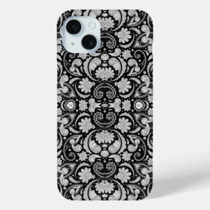 Coque Case-Mate iPhone Jolis motifs cachemire vintage noir et blanc