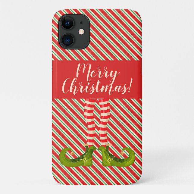Coques Case-Mate iPhone Jolly Christmas Elf Legs (Dos)