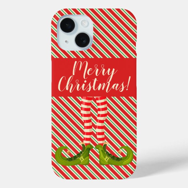 Coques Case-Mate iPhone Jolly Jolly Elf Jambes et bandes (Verso)