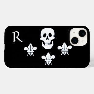 COQUE POUR iPhone 14 JOLLY ROGER SKULL ET TROIS LIEUX FLAG MONOGRAM